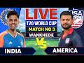 🔴Live: India vs USA T20 WC 3rd T20 | T20 World Cup 2026 | Cricket Commentary | Ind vs USA Live