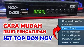 How to Factory Reset NGY DVB-T2 Set Top Box