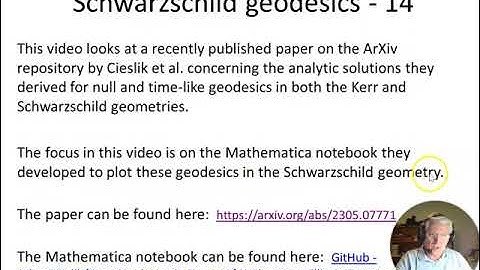 Schwarzschild geodesics - 14