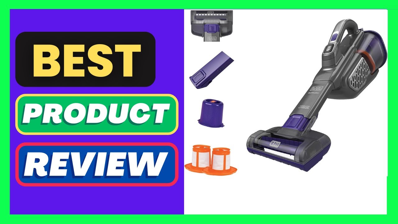 BLACK+DECKER dust buster Handheld Vacuum Cordless, Pet Hair