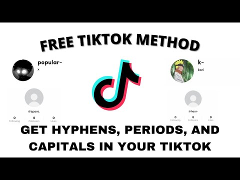 Tiktok Hyphen -, Period ., and Capital letters Account Creating/Making Method With Child Lock Bypass