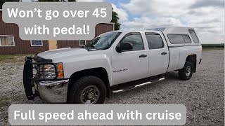 Duramax LMM won't run full throttle with pedal! No codes! #mechanic #duramaxdiesel