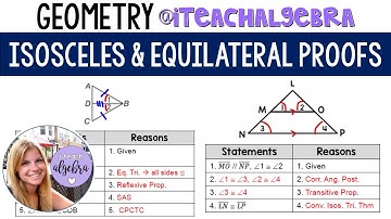 Geometry - Isosceles and Equilateral Proofs