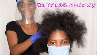 HOW TO WASH, TREAT AND BLOW DRY NATURAL AND RELAXED AFRO HAIR