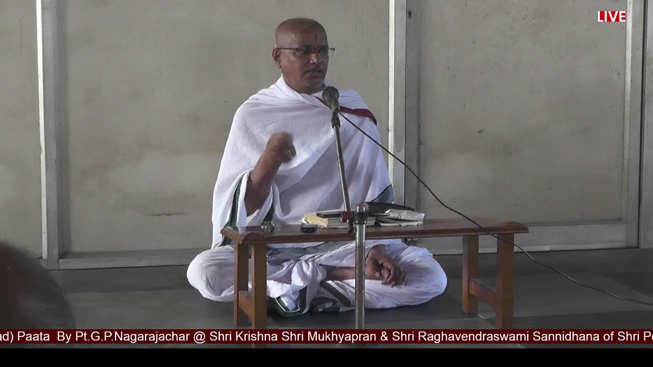 Kenopanishad Paata By Pt.G.P.Nagarajachar @ Shri Pejawara Matha T.Ngr Ch17_21Feb2026(Day1-Session4)