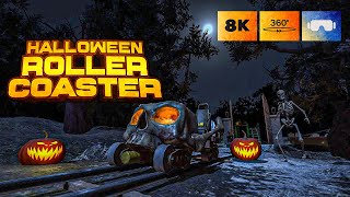 🎃👻 Spooky Halloween Ride 🎢 Epic VR roller coaster [360° 8K]