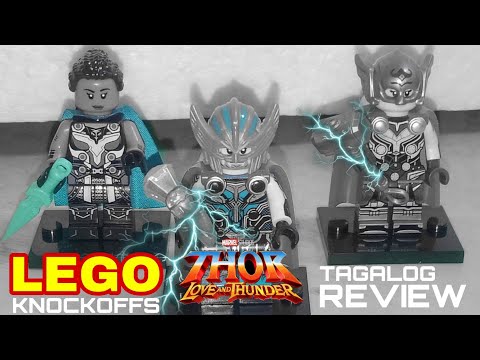 LEGO KNOCKOFFS THOR LOVE AND THUNDER TAGALOG REVIEW + GALA with FRIENDS | ARKEYEL CHANNEL