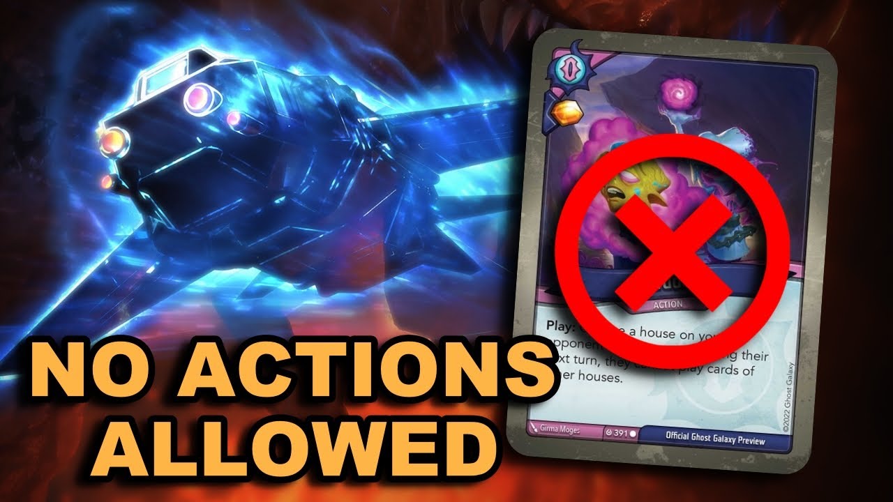 Can I Win a KeyForge Game with NO ACTIONS?? - YouTube