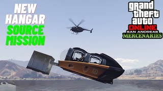 GTA Online NEW Hangar Source Mission - Barge Dive - San Andreas Mercenaries DLC