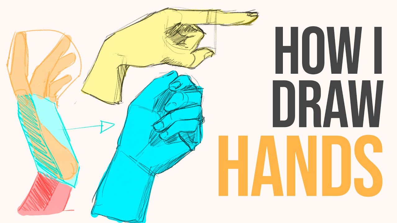 How I Draw Hands! - YouTube