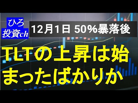 米国債TLT、上昇は始まったばかりか。50％暴落からの上昇で、息の長い相場になるか。