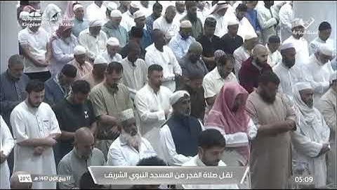 صلاة الفجرمن المسجد النبوي الشّيخ محمّد برهجي ماتيسر من سورة فصّلت يوم الثلاثاء ١٧ ربيع الأول ١٤٤٧