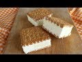 GELATO BISCOTTO FATTO IN CASA Ricetta Facile Senza Gelatiera - Cookie Ice Cream Sandwiches Recipe