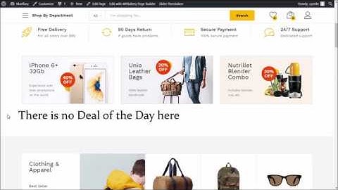 How to setup deals of the day