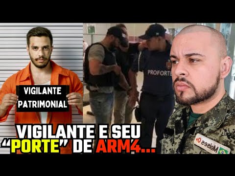 Miniatura do vídeo: Vigilante é Pr3so Por Am3aça e Porte Il3gal de Arm4 de Fogo!