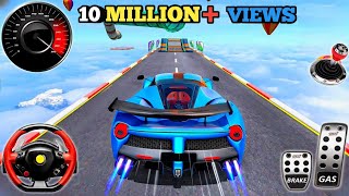Crazy Ramp Car Stunts Racing 2025 -Impossible GT Car Mega Tracks Simulator 3D: Android Gameplay screenshot 3