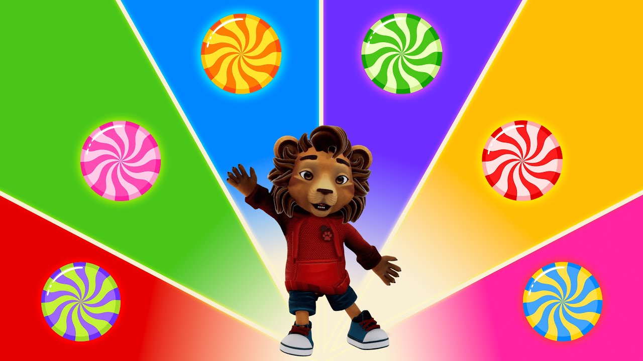 "Lollipop" Dance Song for Kids 🍭 🍭 | Move Along and Hop with Rori, the Dancing Lion 🦁