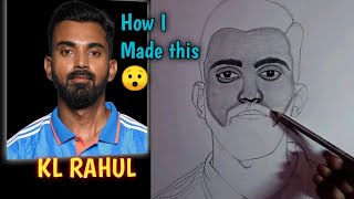 How To Draw KL RAHUL Drawing Step By Step Drawing Tutorial ✍️