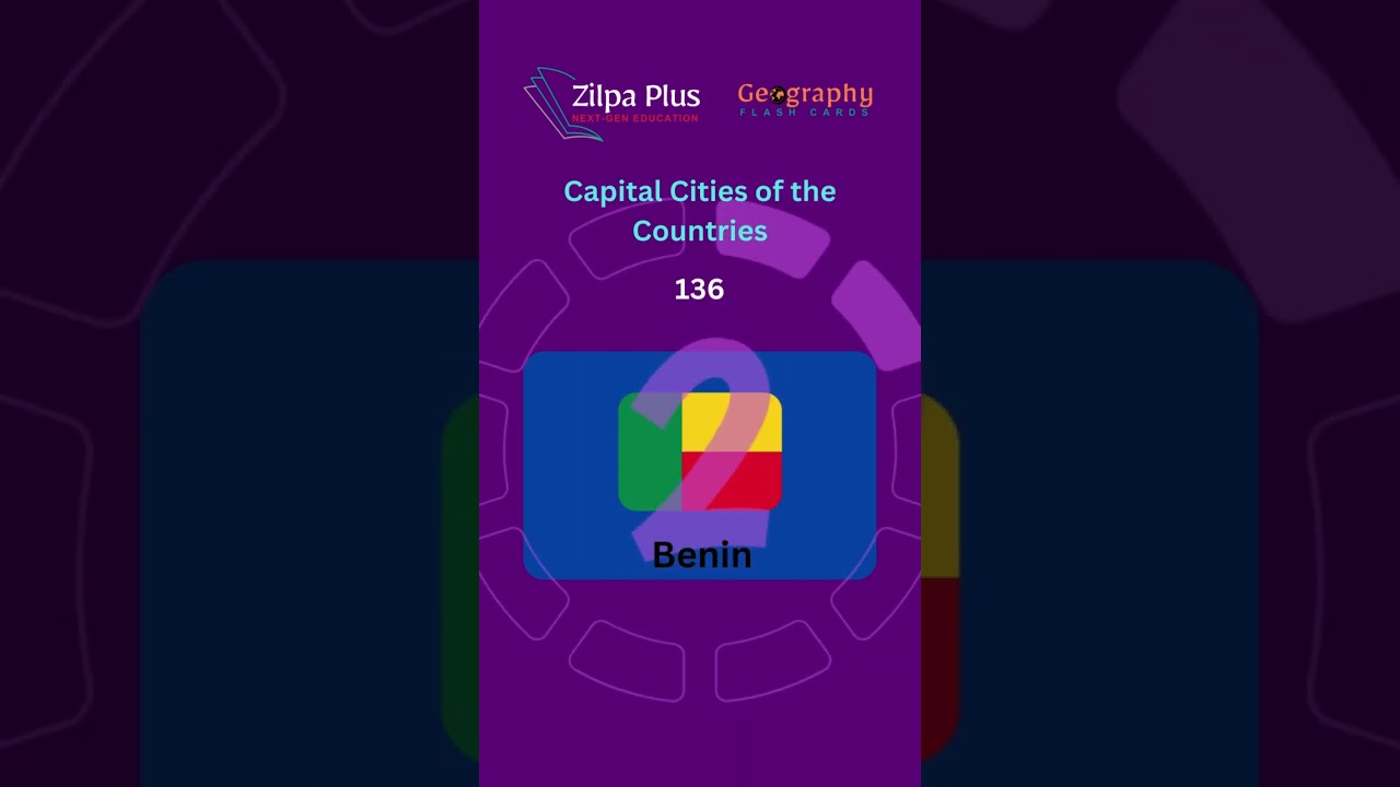 Geography Flash Cards | Capitals | Part 136 