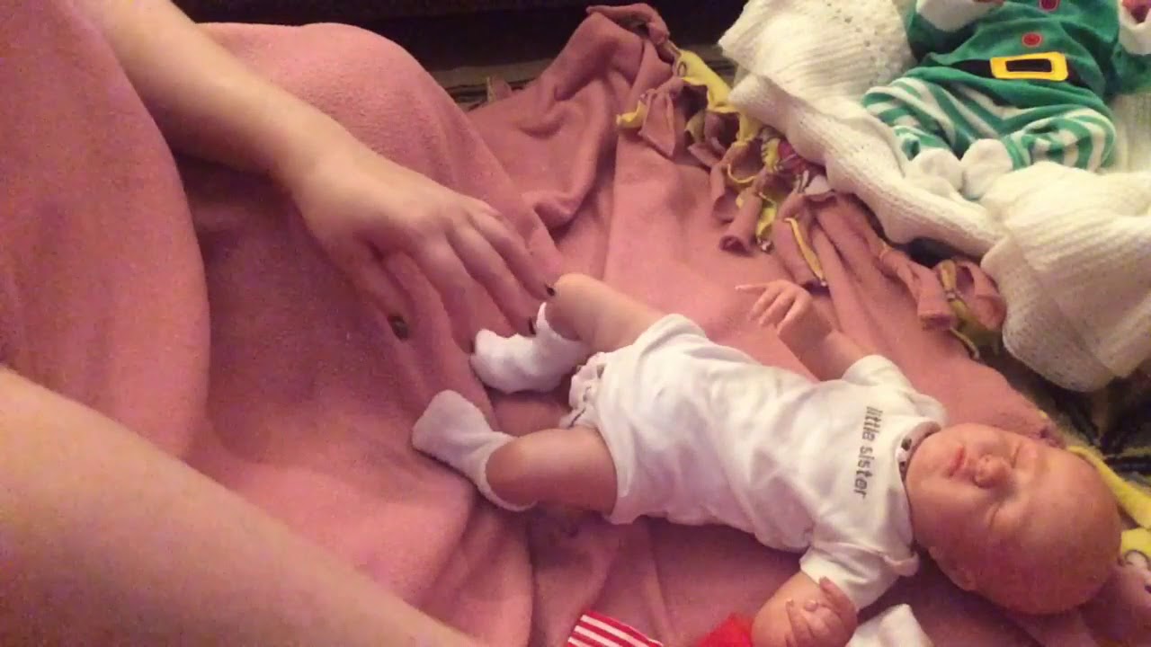 baby doll cooking Reborn Twins & Holiday attire.