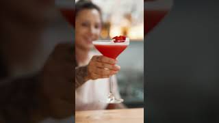 Step up your cocktail game with Davidson Plum Gin! Clover Club cocktail recipe #shorts screenshot 1