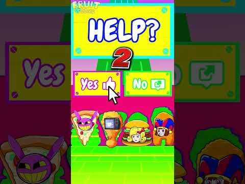 Help Gegagedigedagedago Nuggets vs Burger Vs Piza with Pomni x Jax win Challenge #Cartoon #shorts