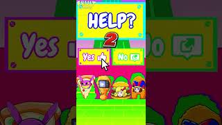 Help Gegagedigedagedago Nuggets vs Burger Vs Piza with Pomni x Jax win Challenge #Cartoon #shorts image