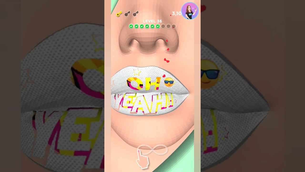 Lip Art 3D Level 17 30 [ Game] Game Play • Game Solver