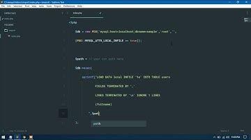 PHP - Upload CSV to database using MySQL LOAD DATA