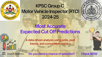 KPSC Motor Vehicle Inspector Accurate Cut Off Prediction | MVI RTO 2024 | Group C