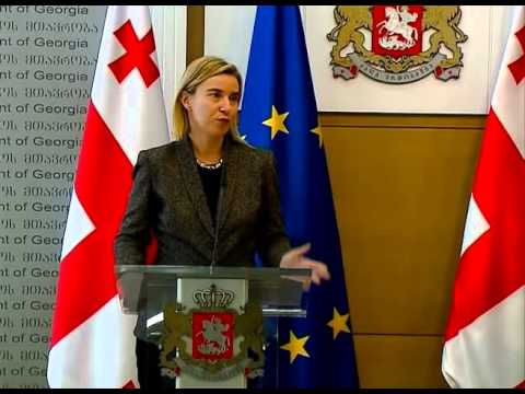 ფედერიკა მოგერინისა და ირაკლი ღარიბაშვილის ერთობლივი პრესკონფერენცია