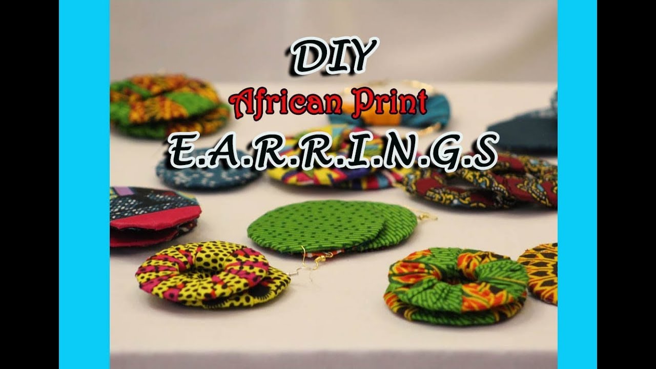 DIY African Print Earrings