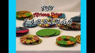 DIY African Print Earrings