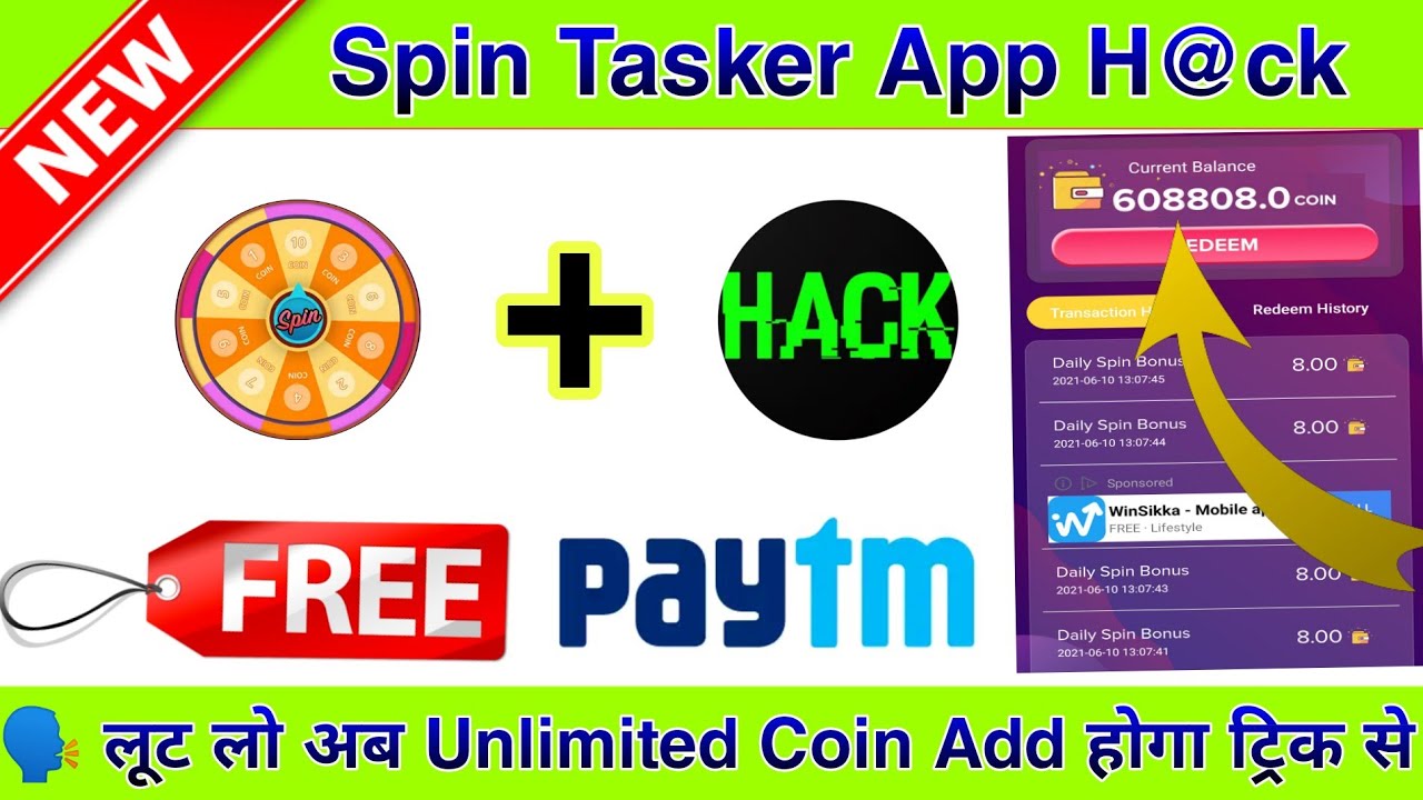 💥 Spin Tasker Unlimited Coin Adder Trick || Spin Tasker Refer Trick || Earn Instant Paytm Cash