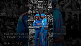 BIG BREAKING 🚨 Rohit Sharma Not Included In ODI Squad Against Afghanistan💔🇮🇳 #RohitSharma #TeamIndia