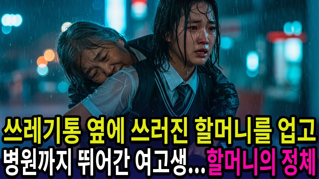 Outline Video 쓰레기통 옆에 쓰러진 할머니를 업고 병원까지 뛰어간 여고생...영화 같은 이야기