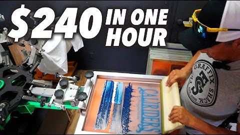 How I Make $240 in 1 hour Screenprinting - The Graffix Shack