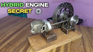 Future Hybrid Engine Project || Hybrid Engine Secret | Steam + Petrol Combo 🔥