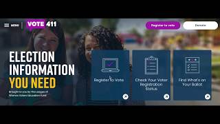 It is easy to vote with VOTE411.org!