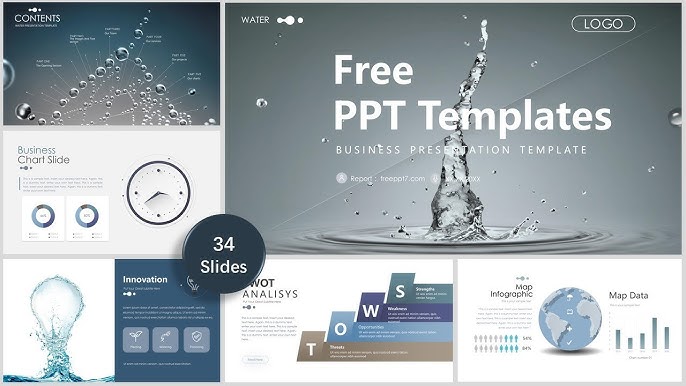 Great!Crystal Clear Water Column PowerPoint Templates | Free - YouTube great-crystal-clear-water-column-powerpoint-templates-free-youtube