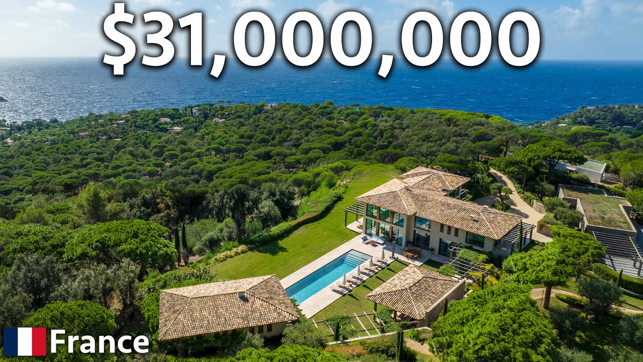 Touring a 31,000,000 St Tropez Mansion With Ocean Views! YouTube