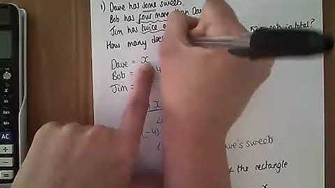 Forming & Solving Equations