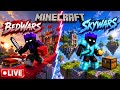 ⚔️ BEDWARS vs SKYWARS LIVE! Anyone Can Join! 🤯 | Minecraft Java
