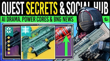 Destiny 2: NEW SOCIAL SPACE & EXOTIC SECRETS! Bungie DRAMA, Power Cores, Hidden Event, Dungeon Loot