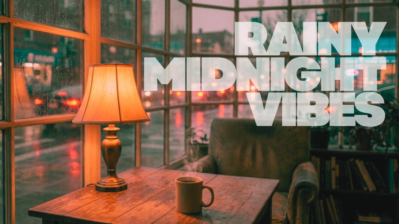Midnight Rain Jazz R&B Instrumental | Coffee Shop Music for Work & Study