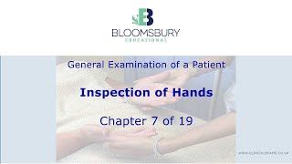 Inspection of hands (7) General examination of patient