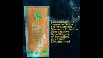 Beach Hut Sunblock Face Sunscreen Lotion SPF 65 75ml