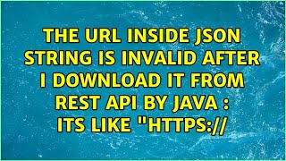 its like 'https:\/\/