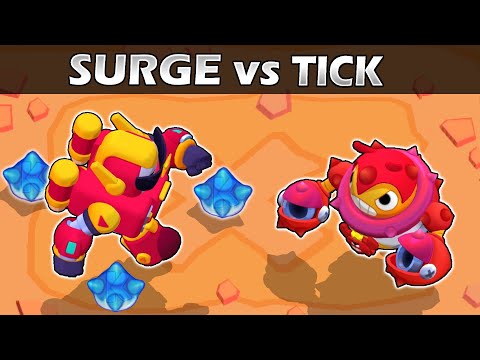SURGE vs TICK | Héroe VS Villano 2 | Brawl Stars