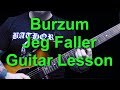 Burzum - Jeg Faller Guitar Lesson